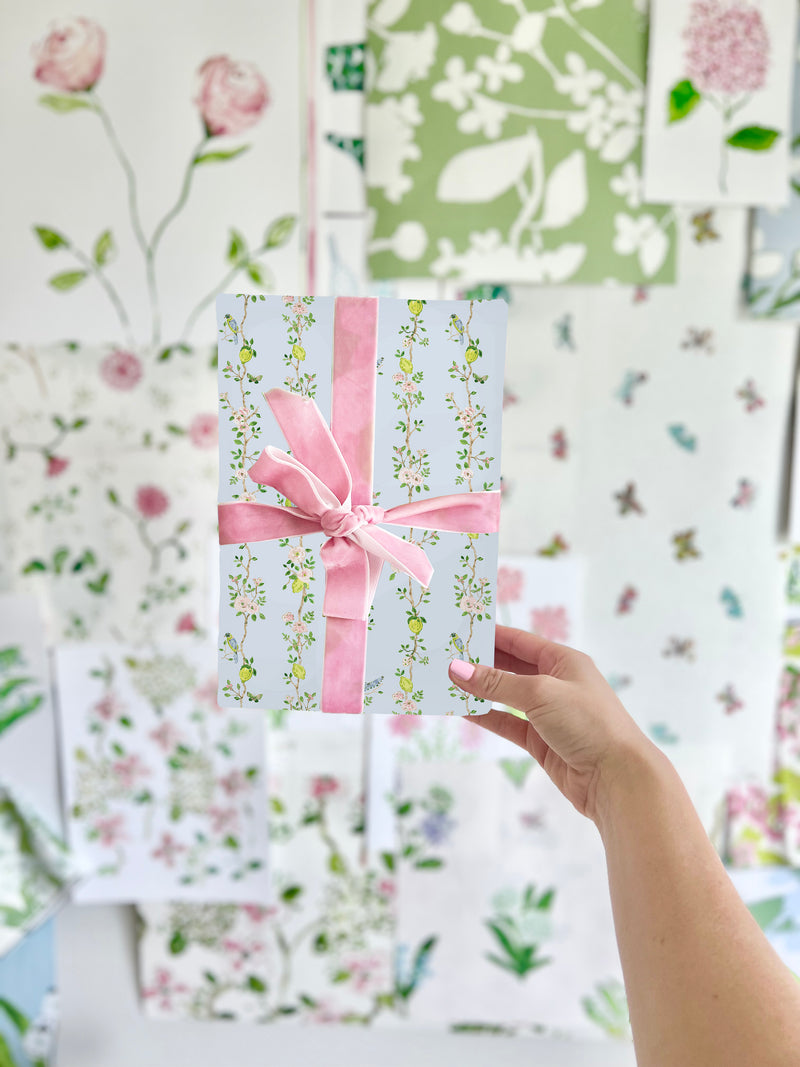 Chinoiserie Blue Gift Wrap