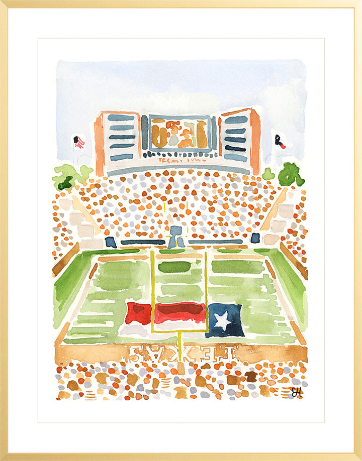 "Darrell K. Royal Memorial Stadium" Fine Art Print