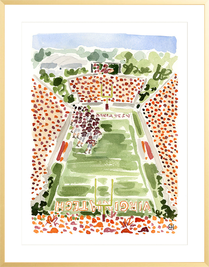 "Lane Stadium" Fine Art Print