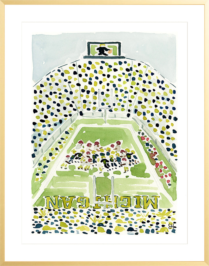 "The Big House, Michigan Stadium" Fine Art Print