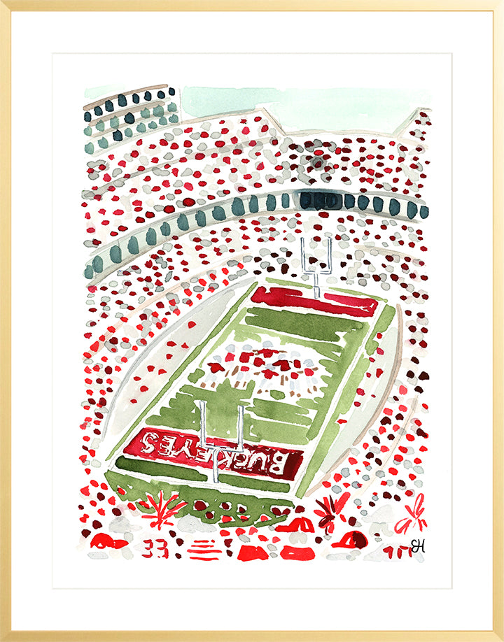 "The Horsehoe, Ohio Stadium" Fine Art Print