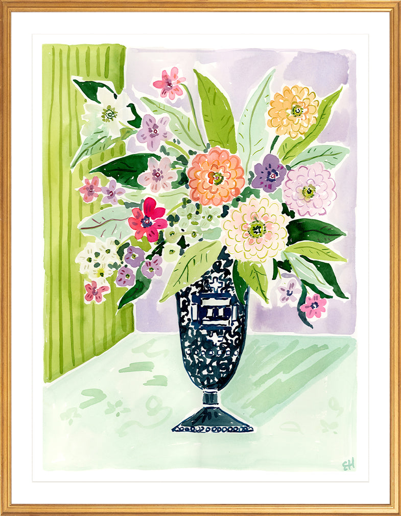 The "Do Your Best" Flower Tablescape Series, Fine Art Print