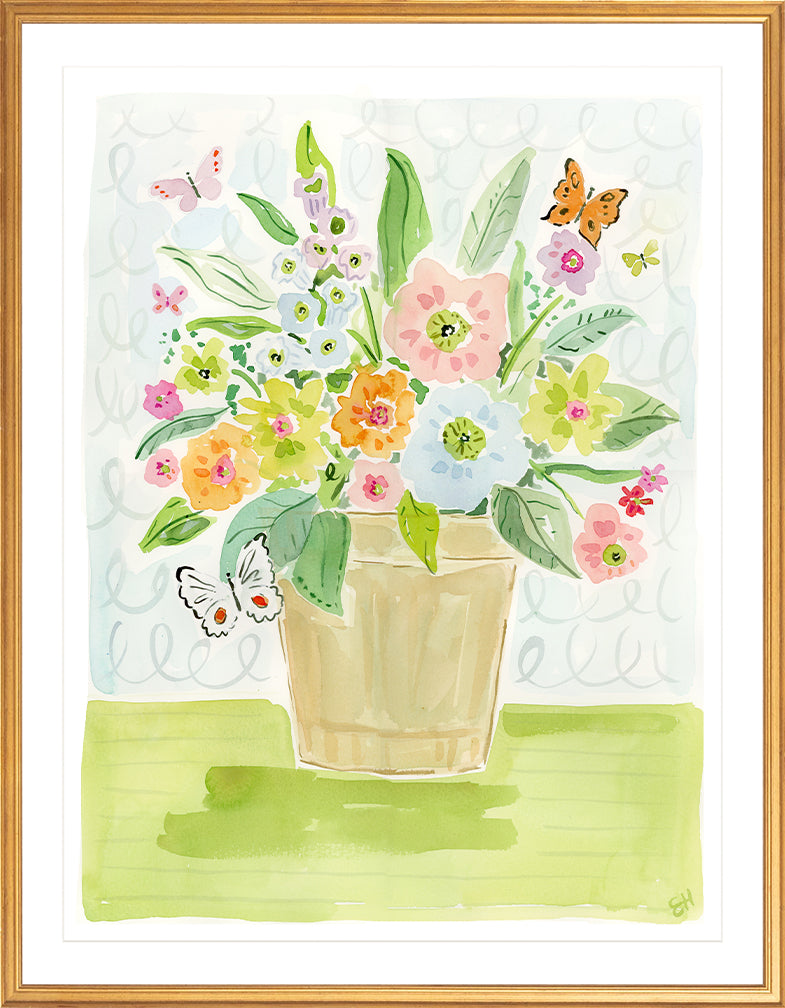 The "Sunday Sermon and Brunch" Flower Tablescape Series, Fine Art Print