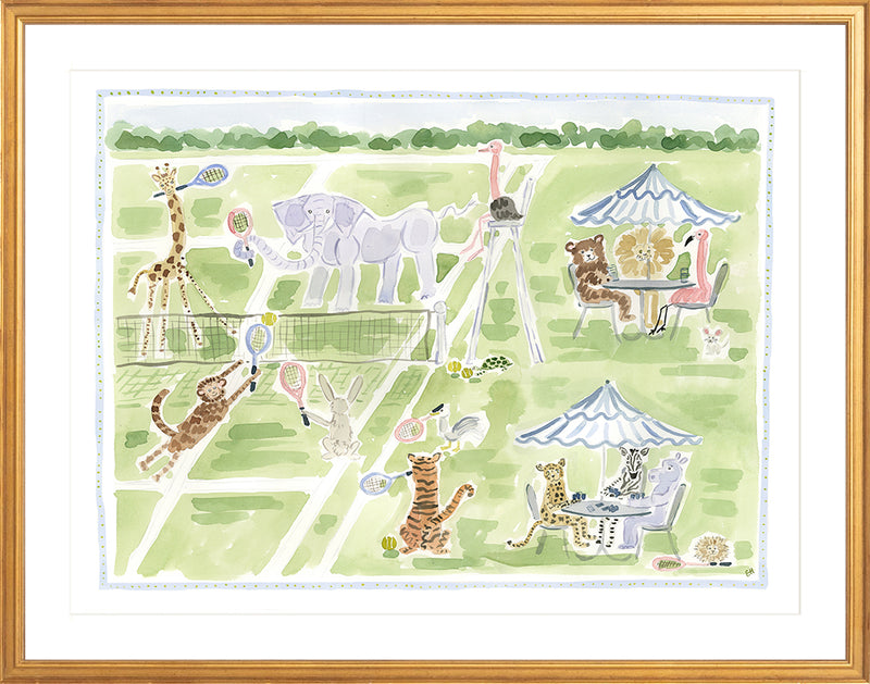 The "Game, Set, Menagerie" Fine Art Print