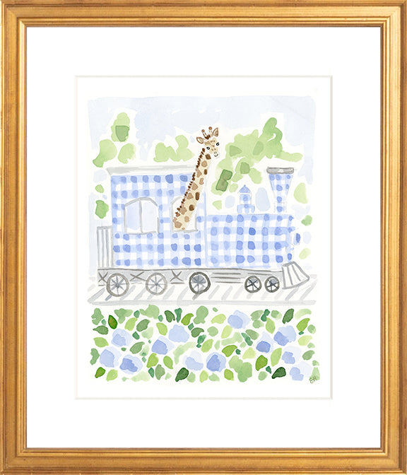 The "On the Giraffe Train" Fine Art Print