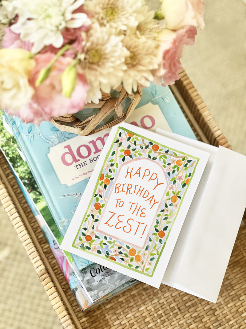 Birthday Zest Print Card