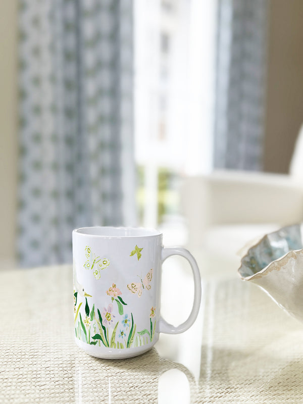 Heron Garden Mug