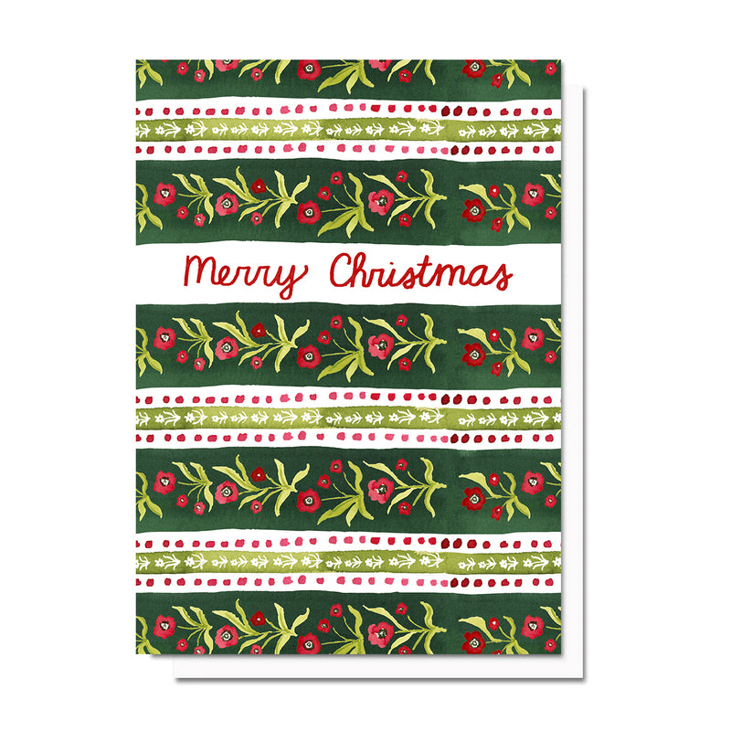 Cadeaux Florals Holiday Card