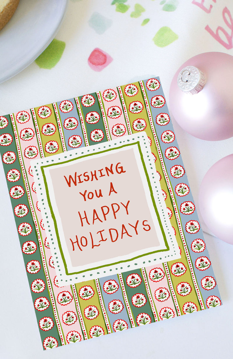 Holiday Fetes Floral Card