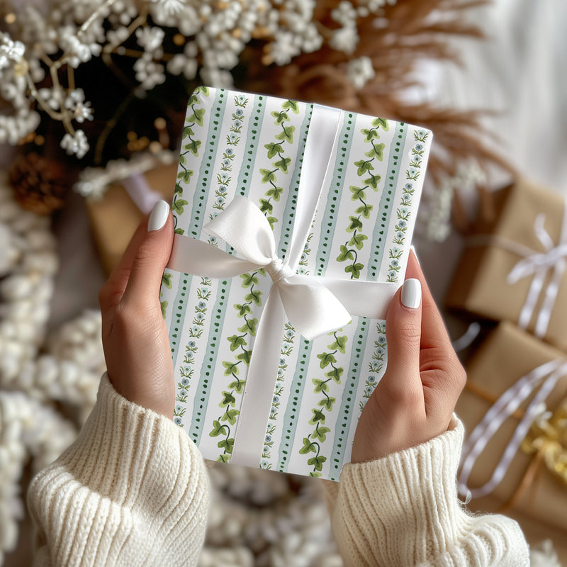 Holiday Feuillage Gift Wrap