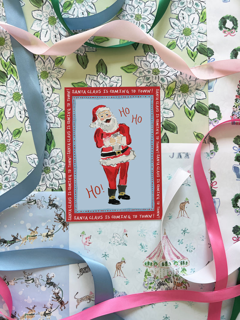 Santa Claus is Coming to Town Card