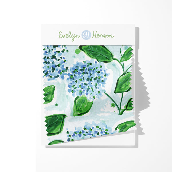 Hydrangea Fabric- Blue