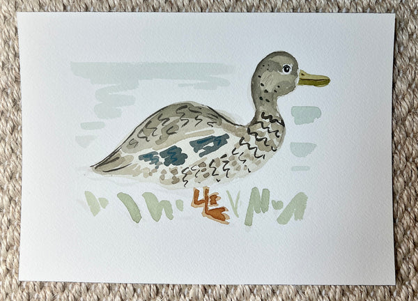 Duck No. 3, Original 7x10