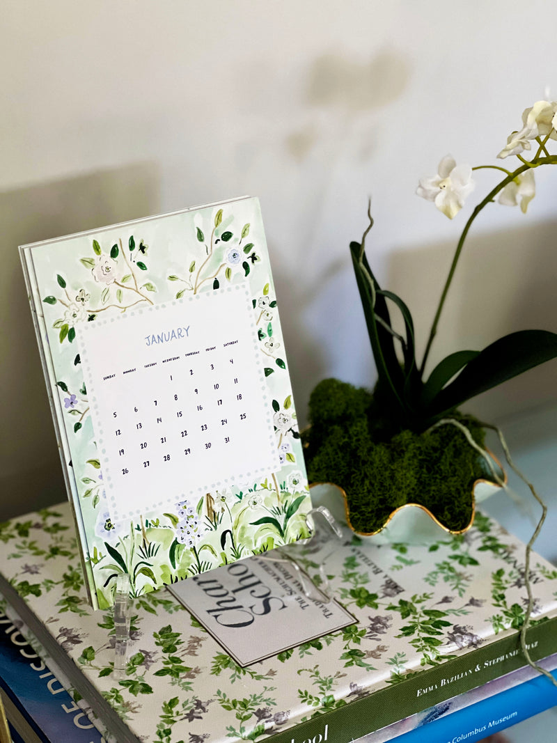 2025 Desk Calendar, Chinoiserie Edition