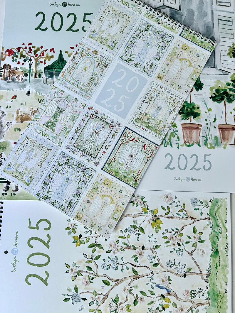 2025 Wall Calendar, Chinoiserie Edition