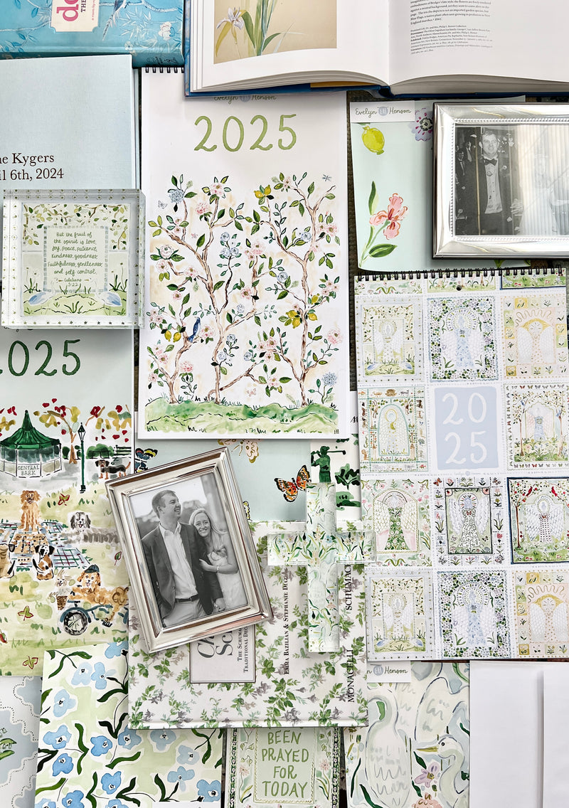 2025 Wall Calendar, Chinoiserie Edition