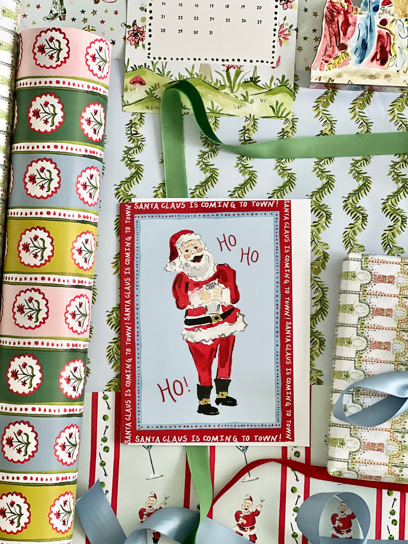 Santa Claus is Coming to Town Card