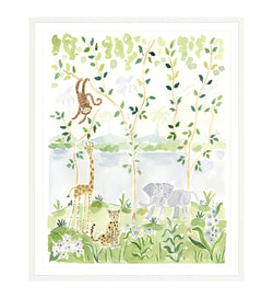 The "Monkeying Around No. 1" Chinoiserie Fine Art Print