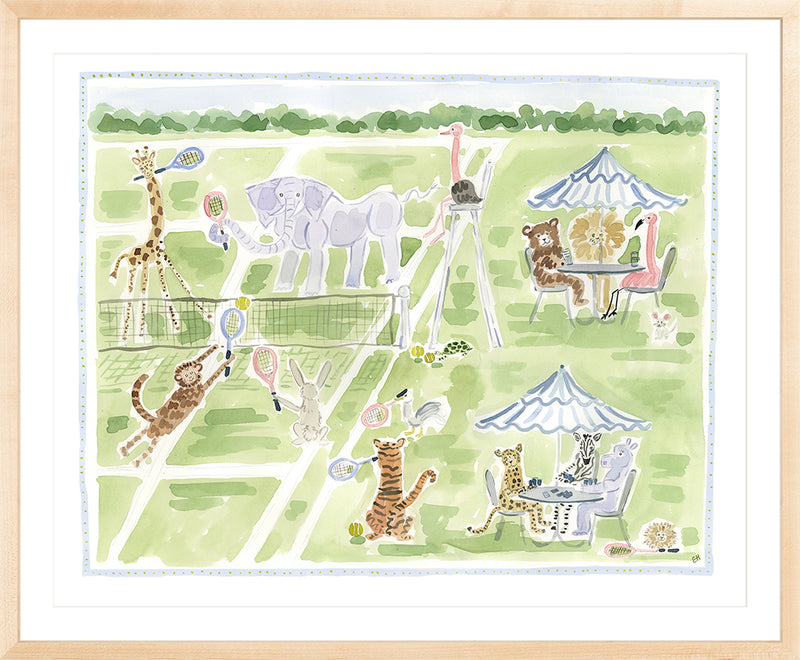 The "Game, Set, Menagerie" Fine Art Print