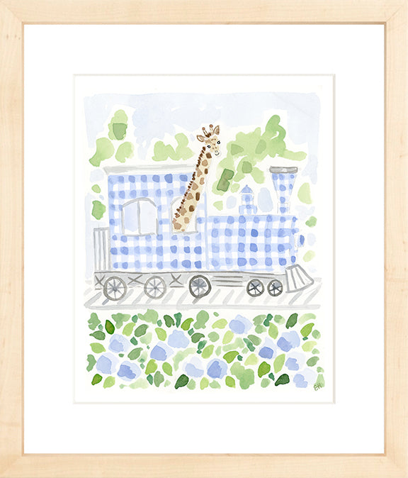 The "On the Giraffe Train" Fine Art Print