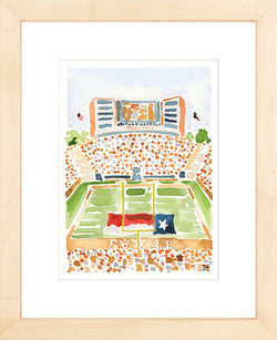 "Darrell K. Royal Memorial Stadium" Fine Art Print