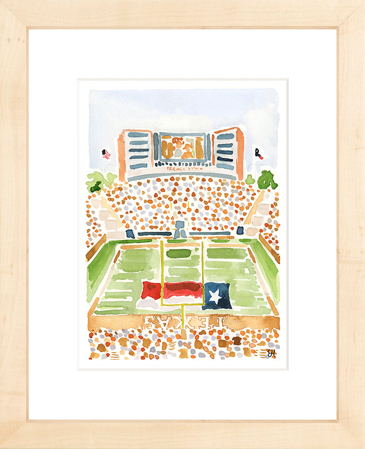 "Darrell K. Royal Memorial Stadium" Fine Art Print