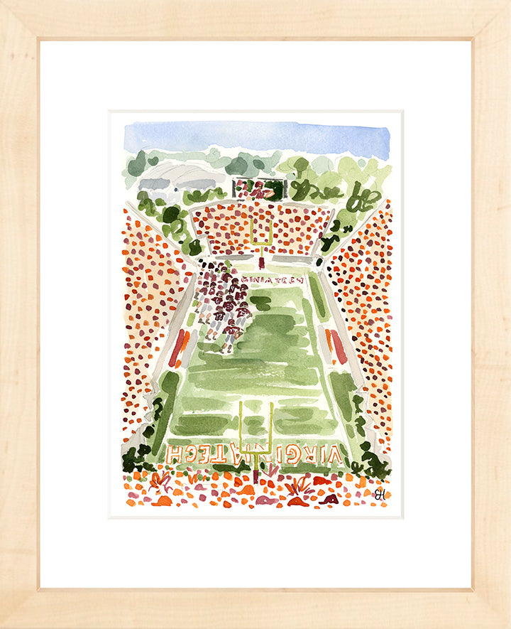 "Lane Stadium" Fine Art Print