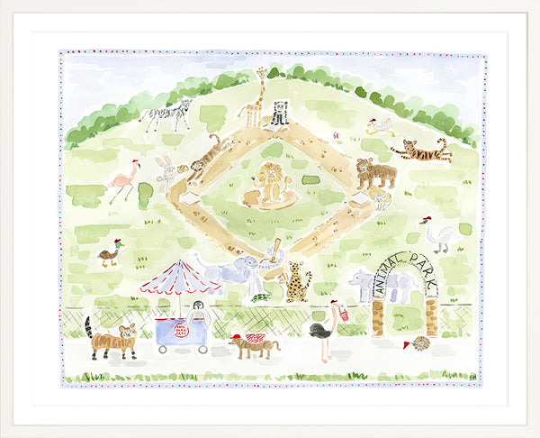 The "Animal Ballpark" Fine Art Print