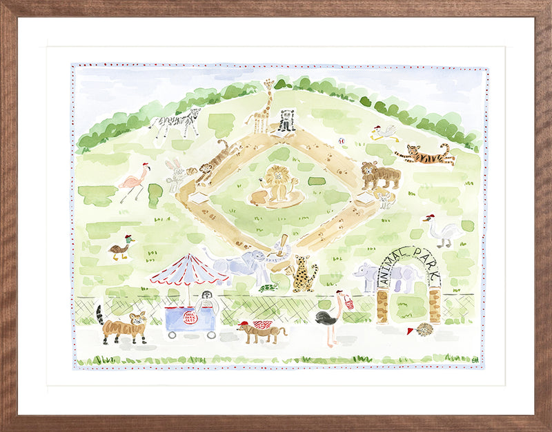 The "Animal Ballpark" Fine Art Print