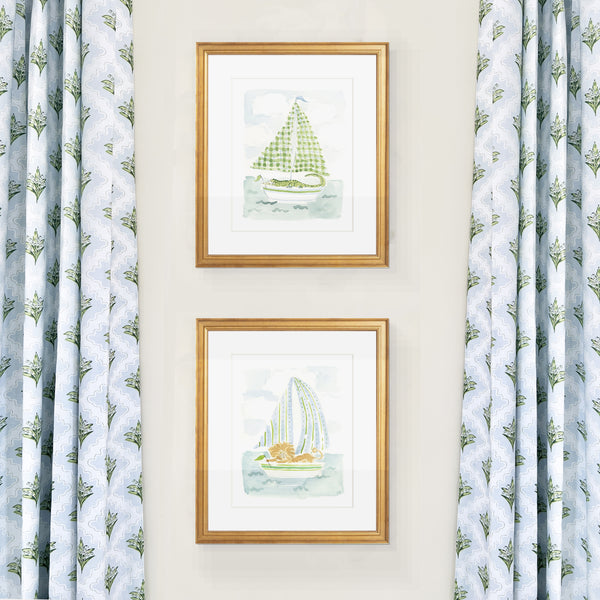 The "Sailboat Menagerie Alligator" Fine Art Print