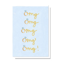 OMG Engagement Card, Printable Card Download