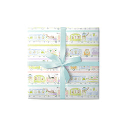 Safari Party Train Gift Wrap