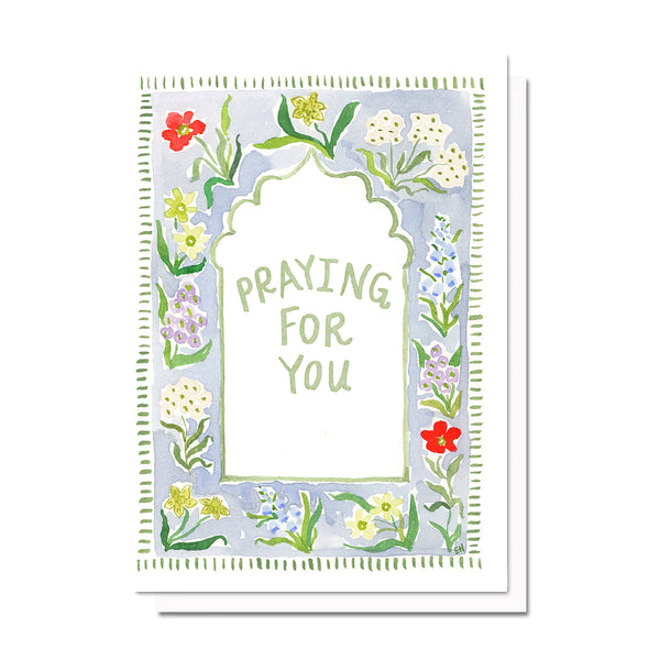 Praying for you Wildflowers, Printable Card Download