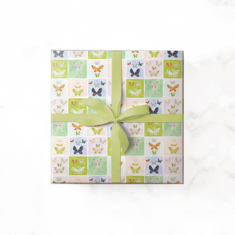 Rainbow Monarch Butterfly Gift Wrap