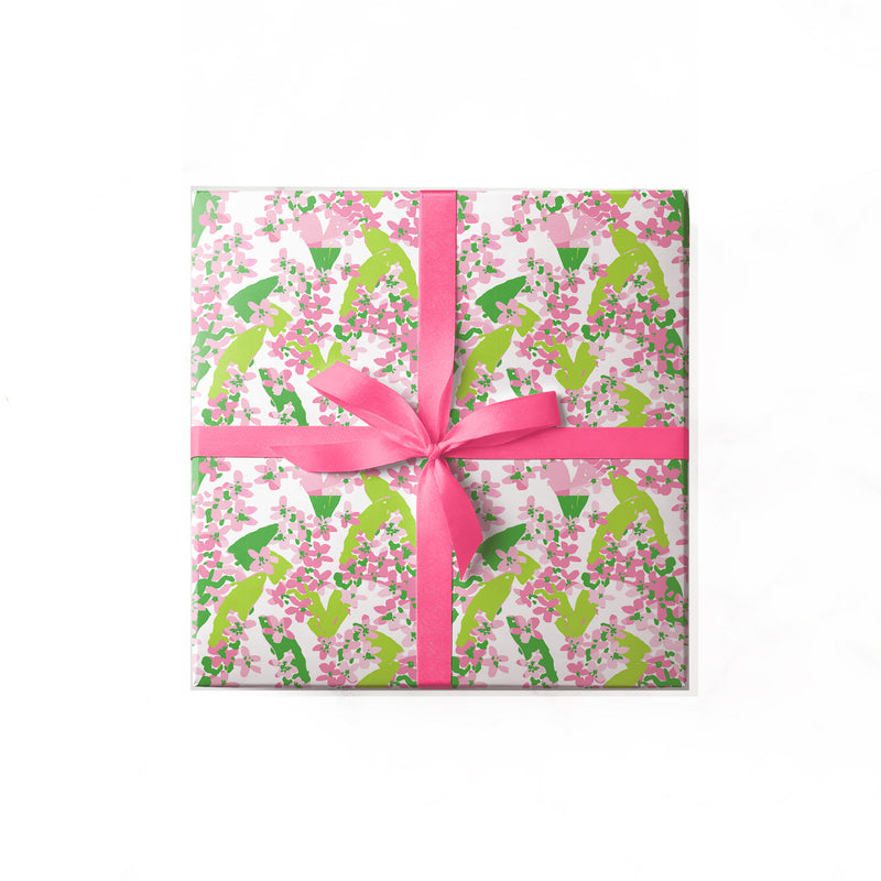 Sunshine Petals Pink Gift Wrap