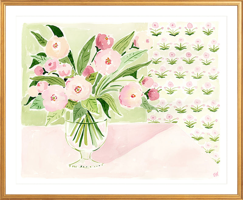 The "Birthday Flowers" Flower Tablescape Series, Fine Art Print