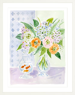 The "Jackie's Aquarium" Flower Tablescape Series, Fine Art Print