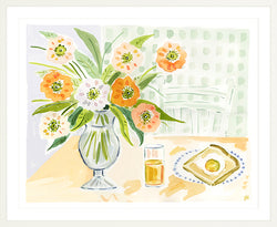 The "Eggs in a Blanket" Flower Tablescape Series, Fine Art Print