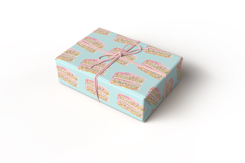 Treat Yourself Cake Celebration Gift Wrap