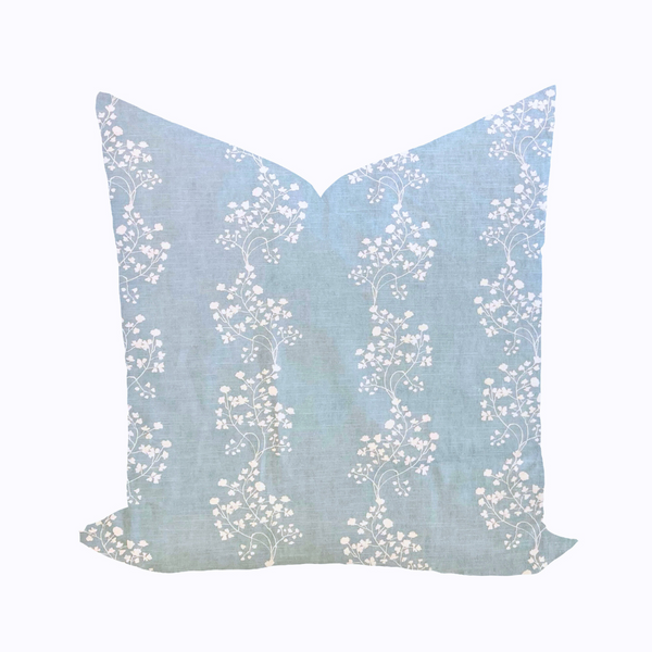 Love Fern in Blue Pillow
