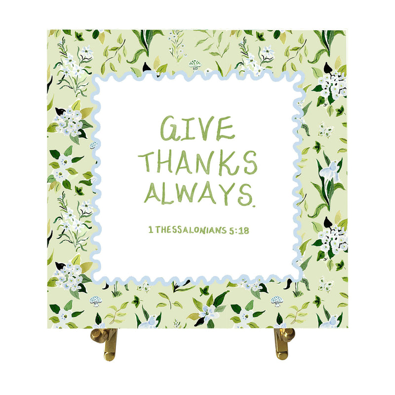 1 Thessalonians 5:18 Watercolor Verse Card