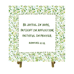 Romans 12:12 Watercolor Verse Card