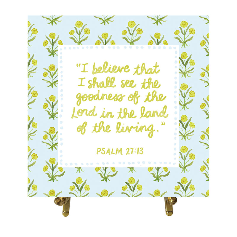 Psalm 27:13 Watercolor Verse Card