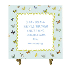 Philippians 4:13 Watercolor Verse Card