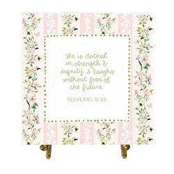 Proverbs 31:25 Watercolor Verse Card