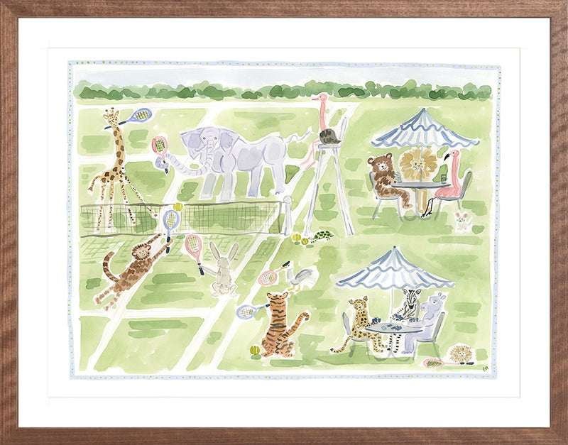 The "Game, Set, Menagerie" Fine Art Print