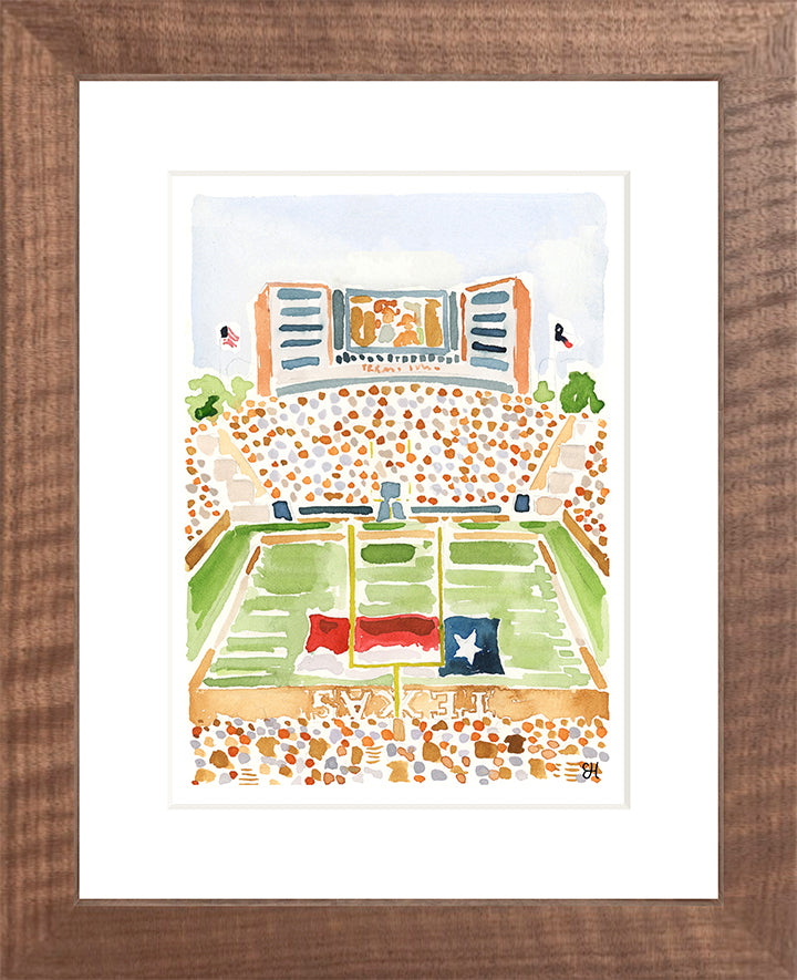 "Darrell K. Royal Memorial Stadium" Fine Art Print