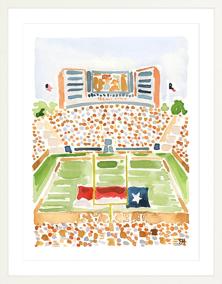 "Darrell K. Royal Memorial Stadium" Fine Art Print