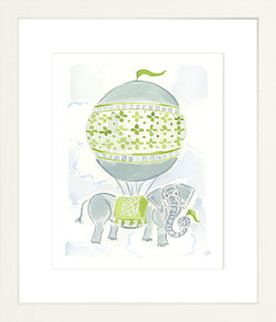 The "Hot Air Balloon Menagerie Elephant" Fine Art Print