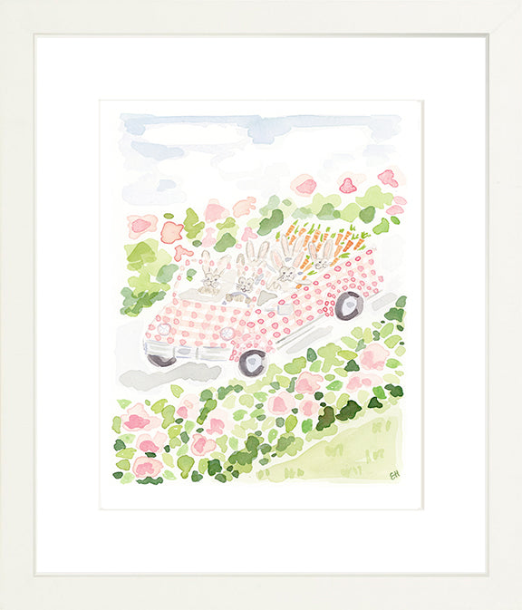 The "Bunny-mobile" Fine Art Print